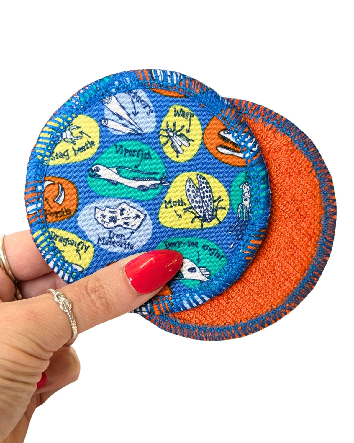 Natural Science Print Reusable Cotton Face Pads-pinclothing.co.uk-pinclothing.co.uk