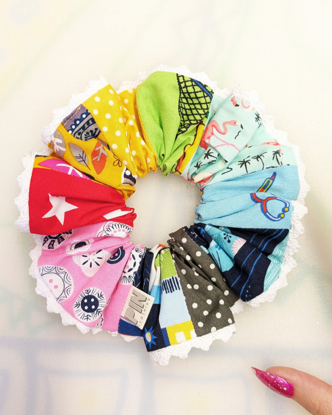 Patchwork Cotton Scrunchie SUPER SECONDS (OS)