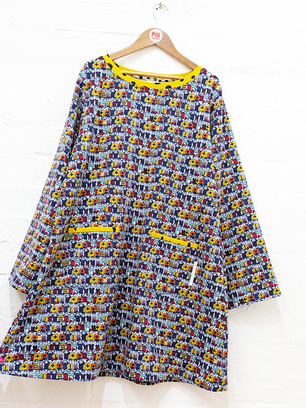 Oh Hello Sweatshirt Shift Dress SUPER SECONDS SALE (OS)-Pin Clothing-pinclothing.co.uk