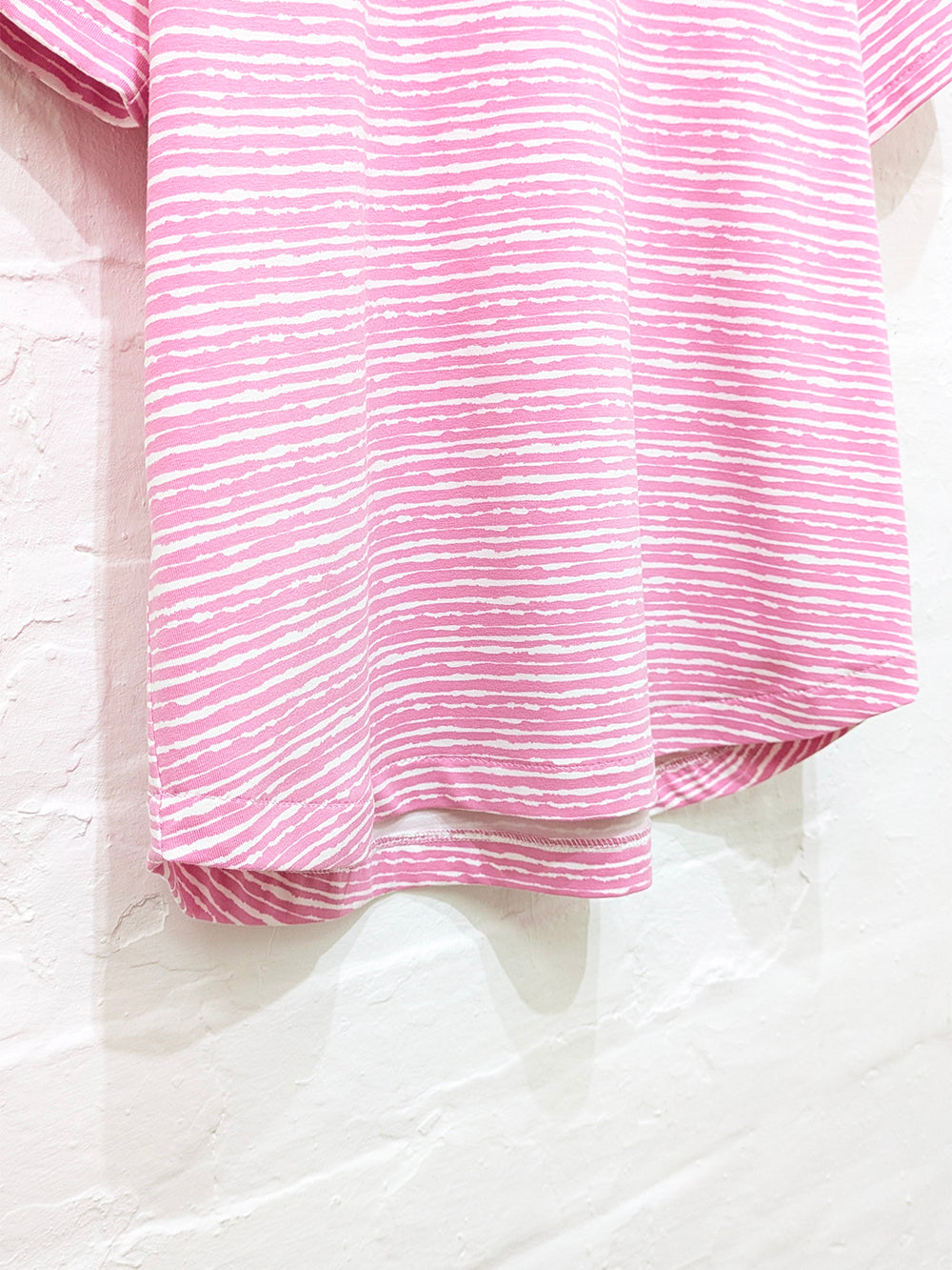 Pink Rainbow Heart Stripe Tee-Pin Clothing-pinclothing.co.uk