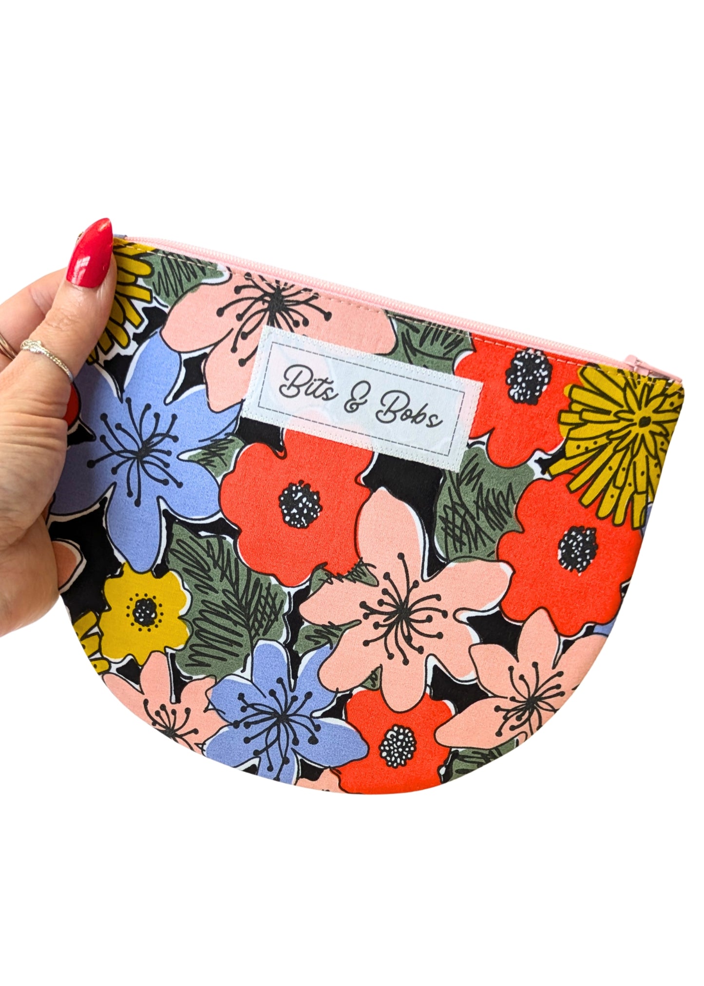 Retro Bloom 'Bits & Bobs' Purse Large-pinclothing.co.uk-pinclothing.co.uk