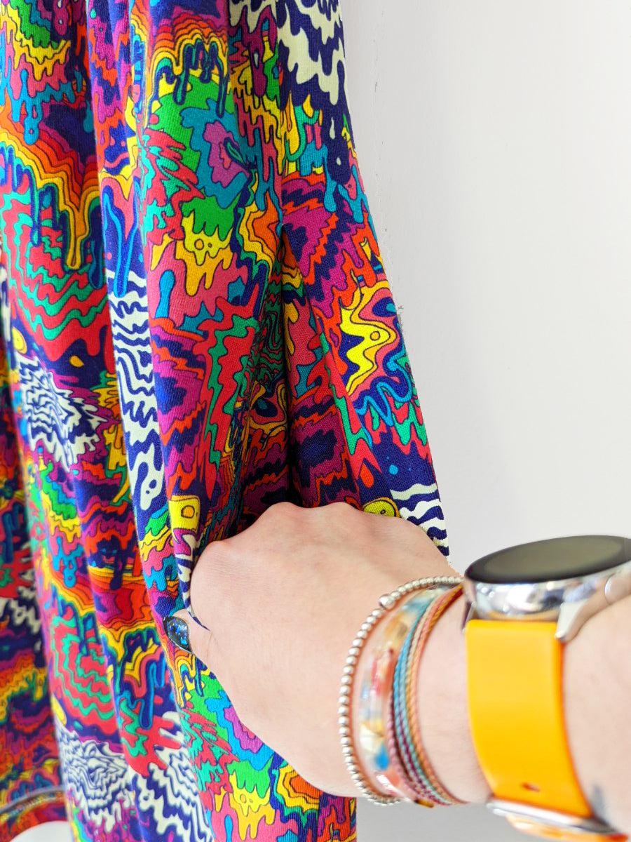 Copy of Trippy Rainbow Drip Smock Dress-Pin Clothing-pinclothing.co.uk