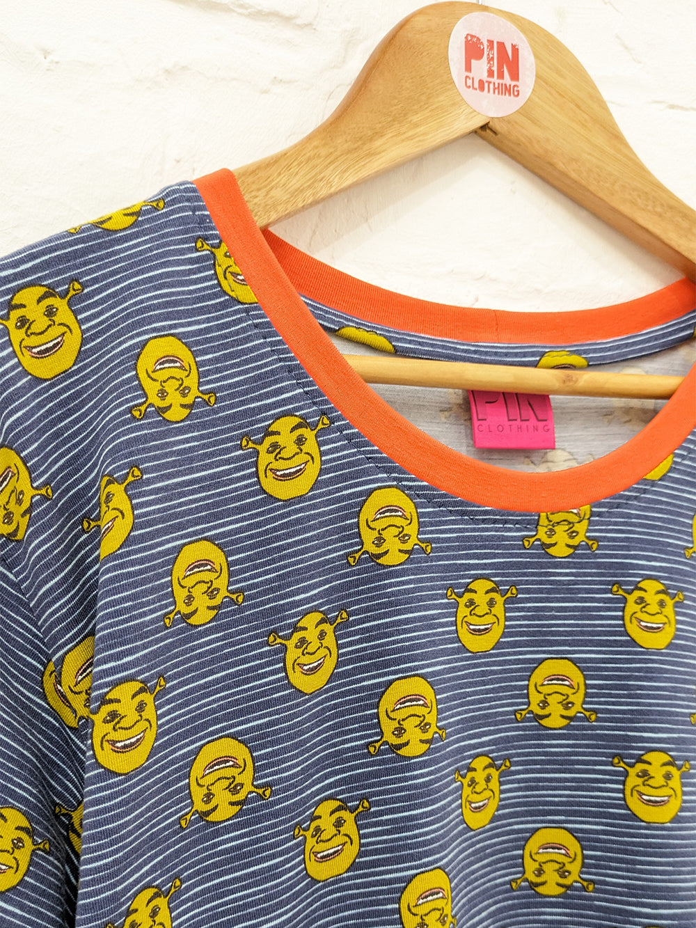 Shrek Stripe Smock Dress SUPER SECONDS SALE (OS)-Pin Clothing-pinclothing.co.uk