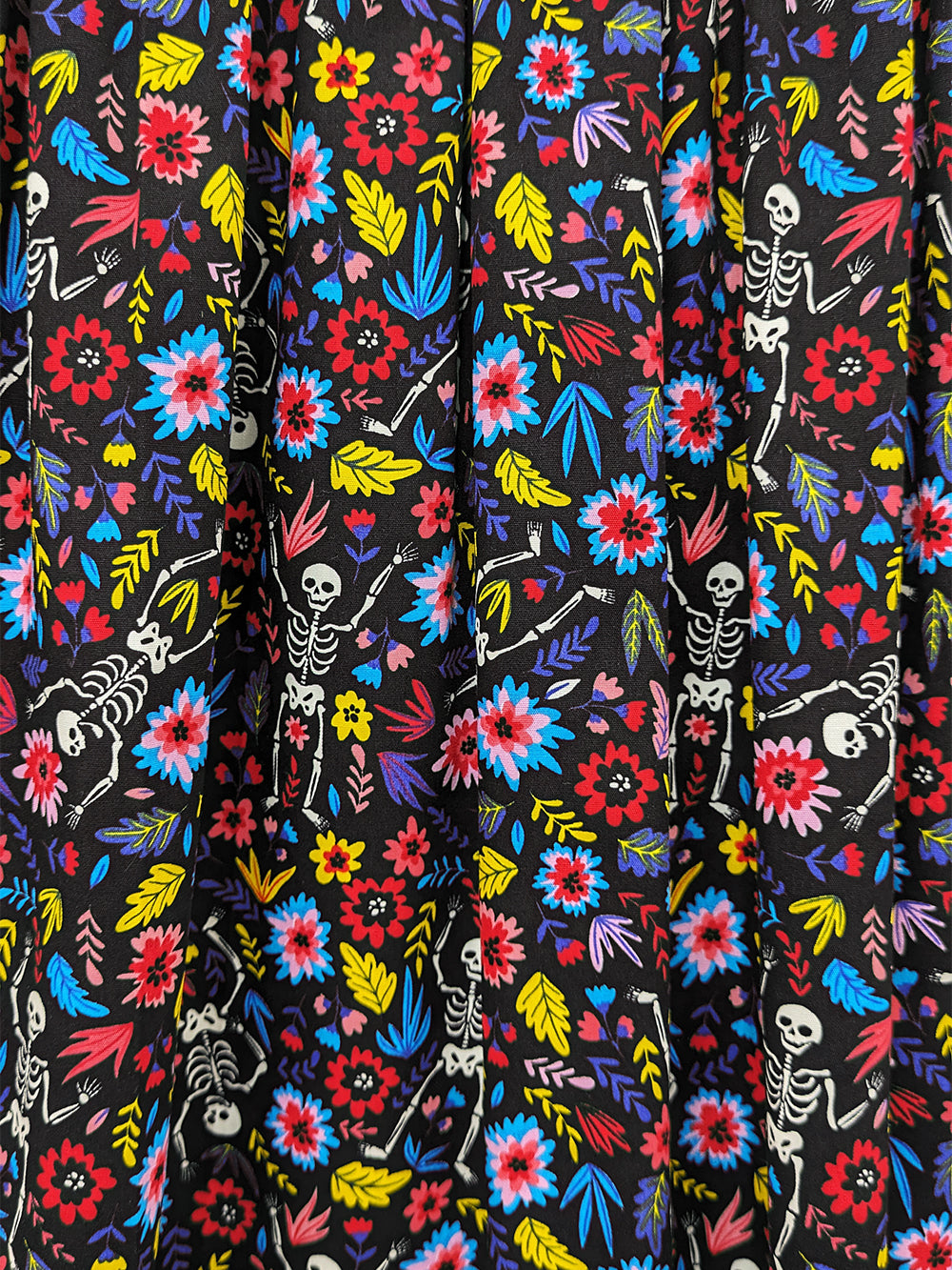 Skeleton Soiree High Waisted Skirt SUPER SECONDS SALE (OS)-Pin Clothing-pinclothing.co.uk