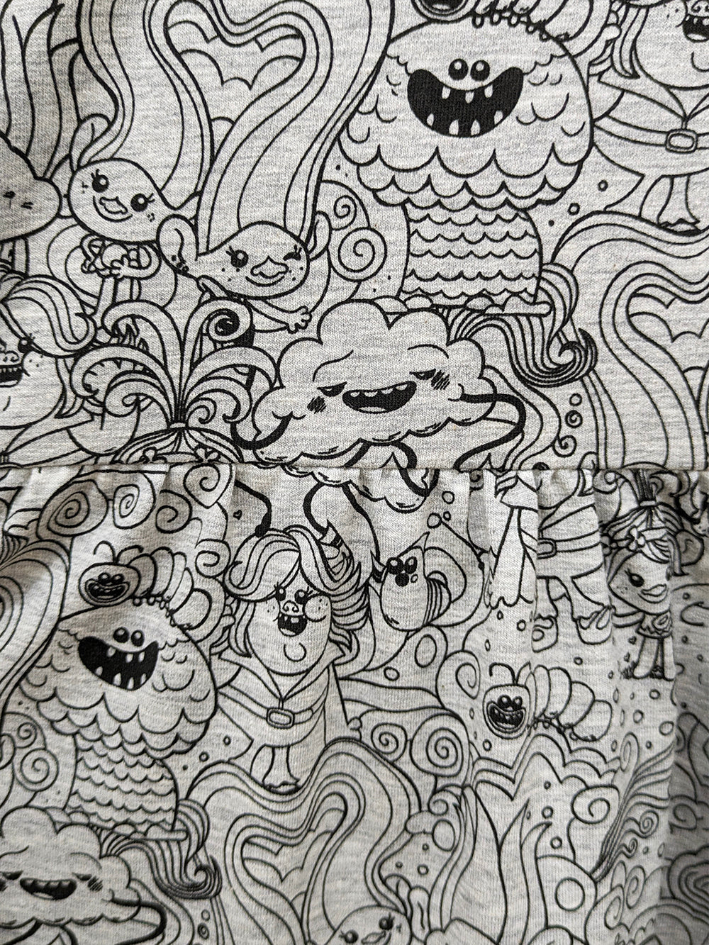 Trolls Patchwork Smock Dress SUPER SECONDS SALE (OS)-Pin Clothing-pinclothing.co.uk