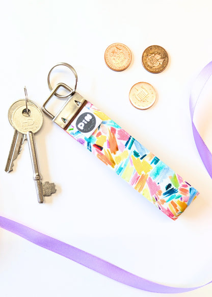 Confetti Splash Wristlet Keyring-pinclothing.co.uk-pinclothing.co.uk