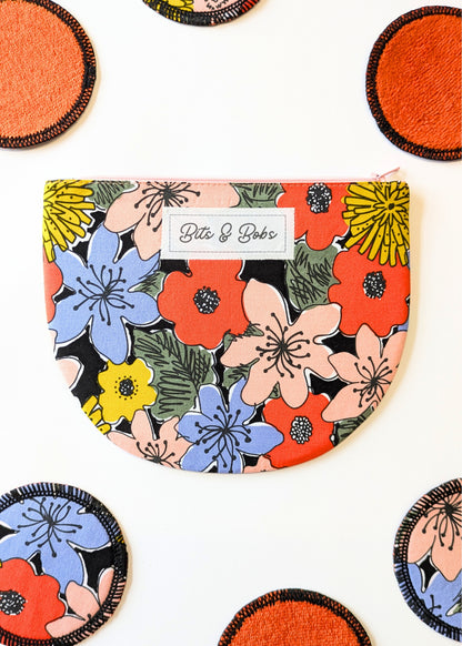 Retro Bloom Print Reusable Cotton Face Pads-pinclothing.co.uk-pinclothing.co.uk