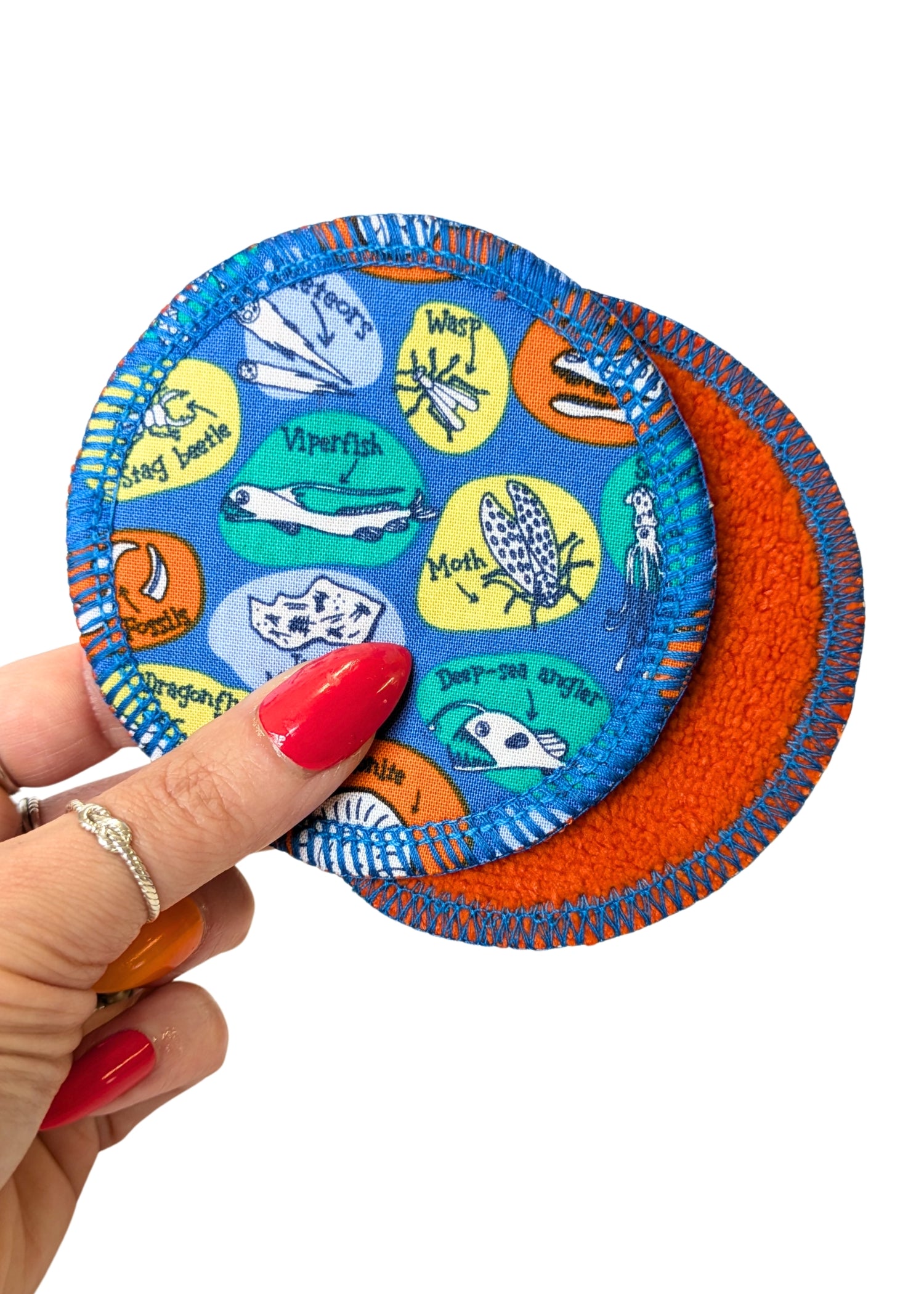 Natural Science Print Reusable Cotton Face Pads-pinclothing.co.uk-pinclothing.co.uk