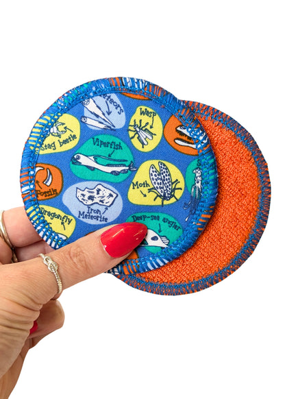 Natural Science Print Reusable Cotton Face Pads-pinclothing.co.uk-pinclothing.co.uk