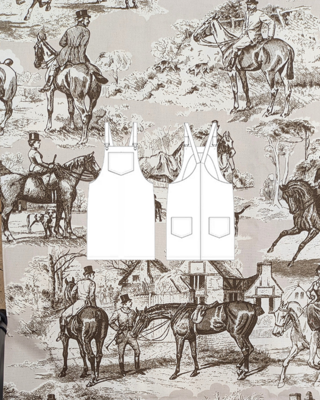 Pastoral Horses Printed Cotton