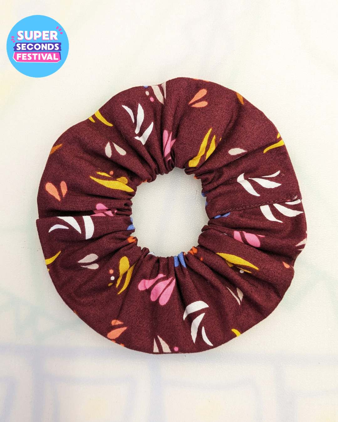 Vintage Print Cotton Scrunchie SUPER SECONDS (OS)-pinclothing.co.uk-pinclothing.co.uk