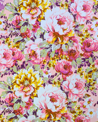 Pastel Floral Printed Cotton