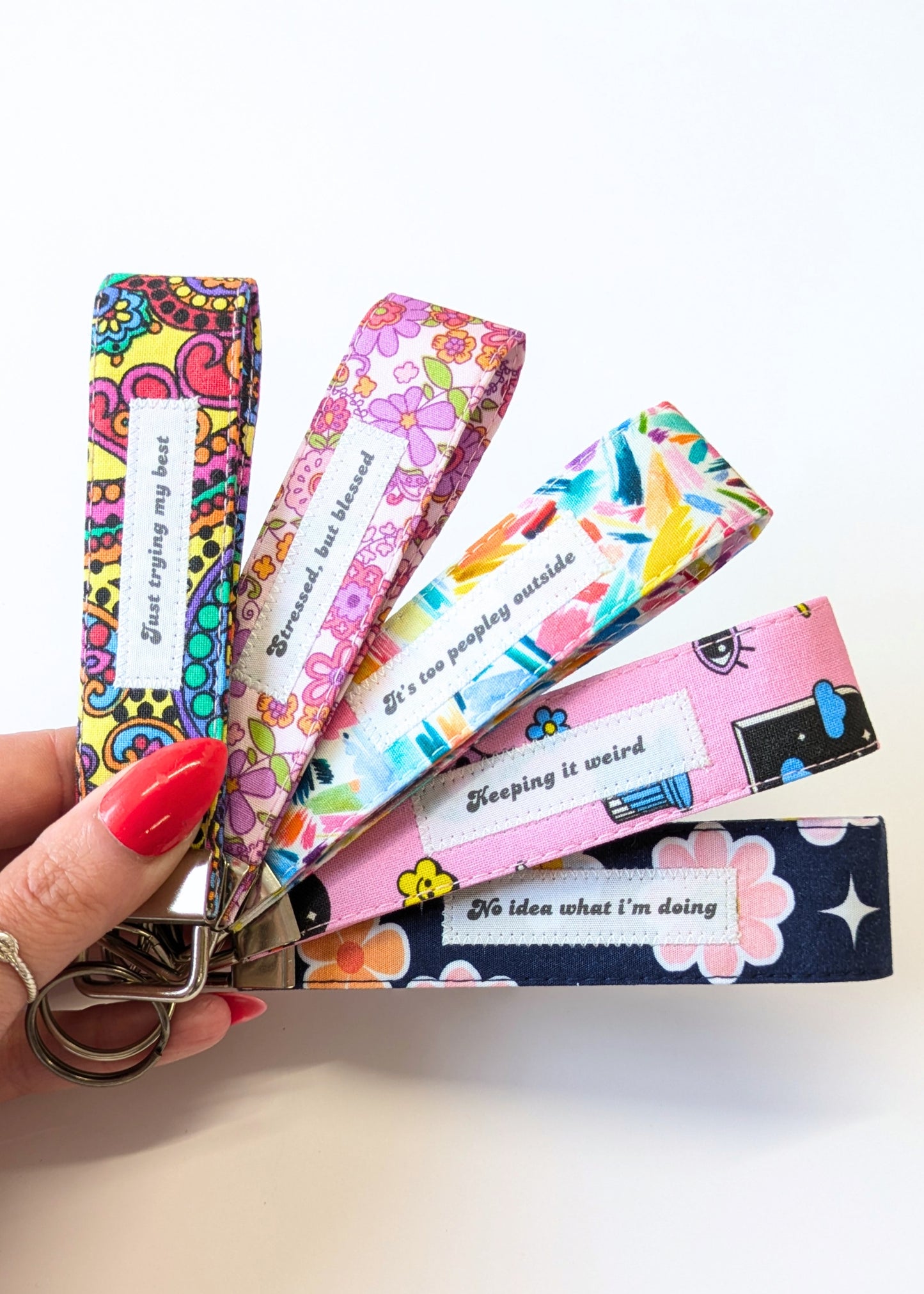 Cosmic Garden Wristlet Keyring-pinclothing.co.uk-pinclothing.co.uk