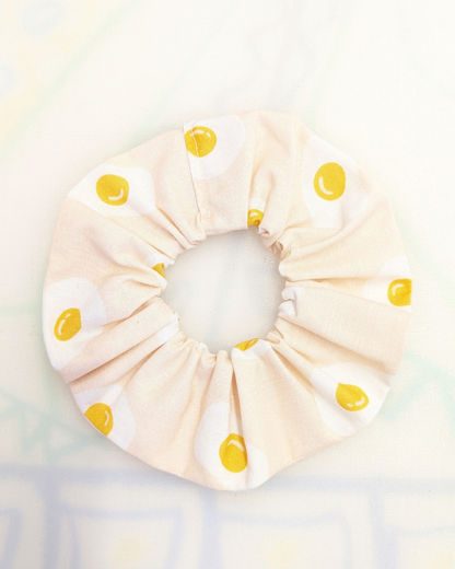 Egg Print Cotton Scrunchie SUPER SECONDS (OS)-pinclothing.co.uk-pinclothing.co.uk