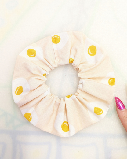 Egg Print Cotton Scrunchie SUPER SECONDS (OS)-pinclothing.co.uk-pinclothing.co.uk