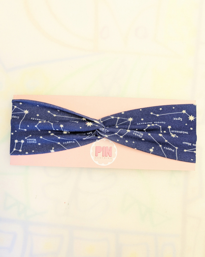 Starry Sky Stretch Twist Headband SUPER SECONDS (MD)
