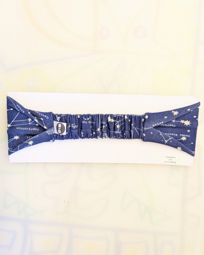Starry Sky Stretch Twist Headband SUPER SECONDS (MD)