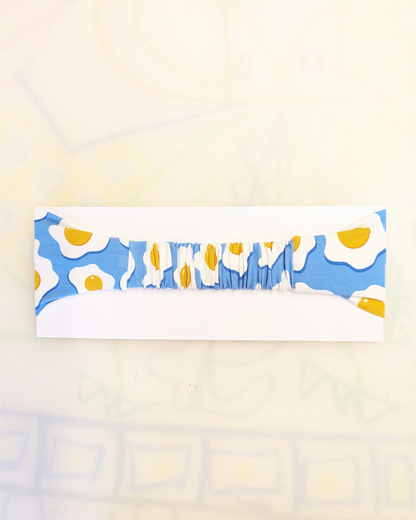 Fried Eggs Stretch Twist Headband SUPER SECONDS (OOAK)