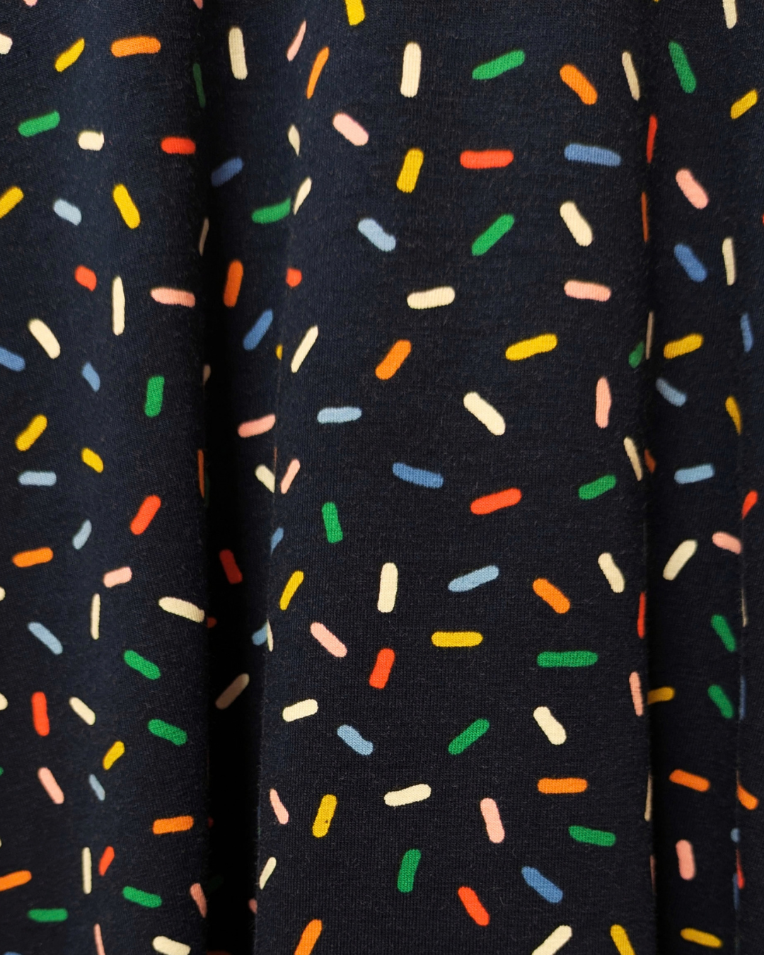 Navy Sprinkles Boxy Top Size 16 - 18-pinclothing.co.uk-pinclothing.co.uk