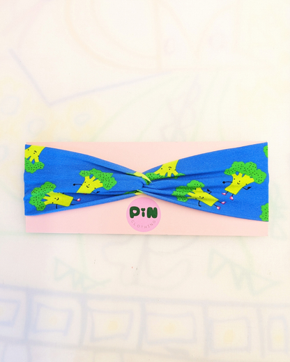 Brocolli Stretch Twist Headband SUPER SECONDS (OOAK)
