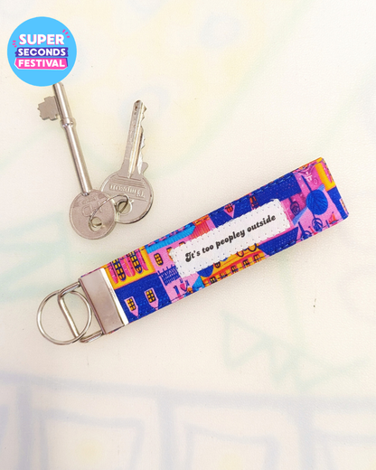Houses Wristlet Keyring SUPER SECONDS (OOAK)