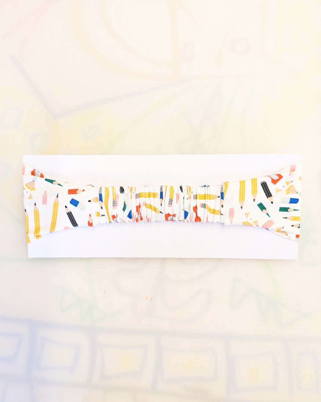 Stationery Lover Stretch Twist Headband SUPER SECONDS (OOAK)