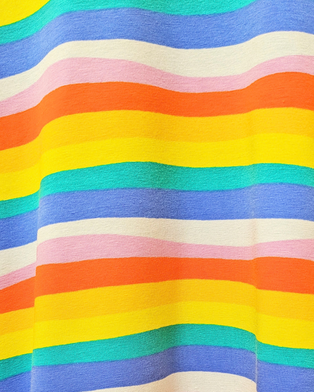 Wavy Rainbow Stripe Boxy Top-pinclothing.co.uk-pinclothing.co.uk