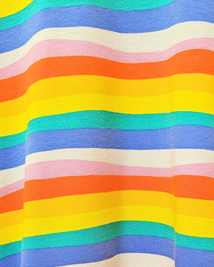 Wavy Rainbow Stripe Boxy Top-pinclothing.co.uk-pinclothing.co.uk