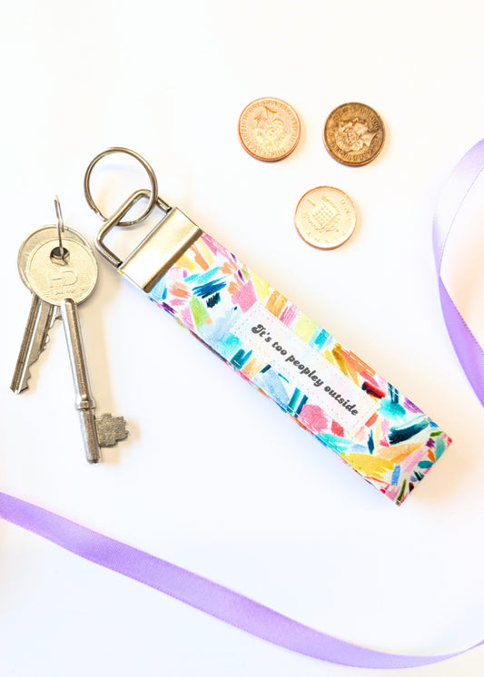 Confetti Splash Wristlet Keyring-pinclothing.co.uk-pinclothing.co.uk