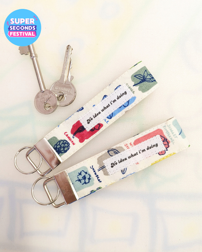 Flora Wristlet Keyring SUPER SECONDS (OOAK)