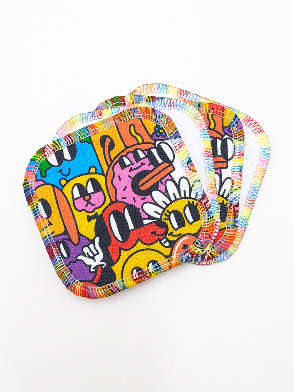 Cartoon Capers Face Pad Set-Pin Clothing-pinclothing.co.uk