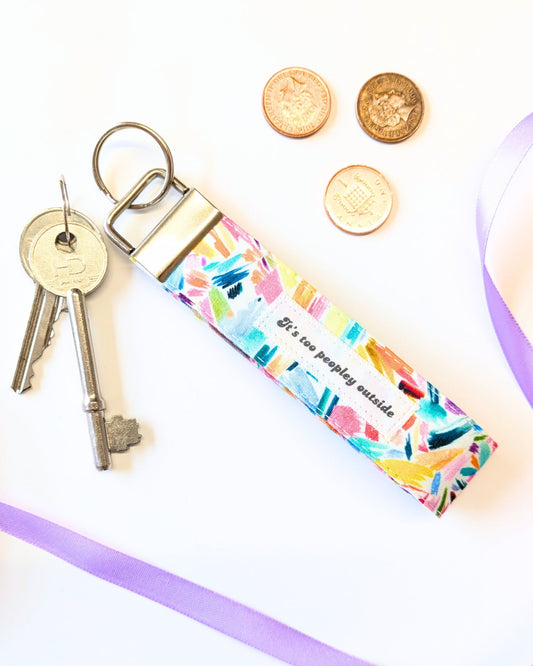 Confetti Splash Wristlet Keyring-pinclothing.co.uk-pinclothing.co.uk
