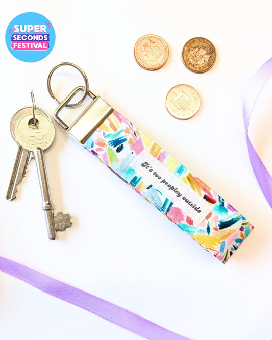 Confetti Splash Wristlet Keyring-pinclothing.co.uk-pinclothing.co.uk