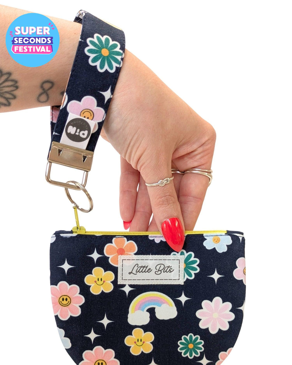 Cosmic Garden Wristlet Keyring-pinclothing.co.uk-pinclothing.co.uk