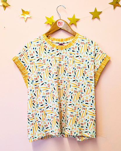 Stationery Lover Boxy Top