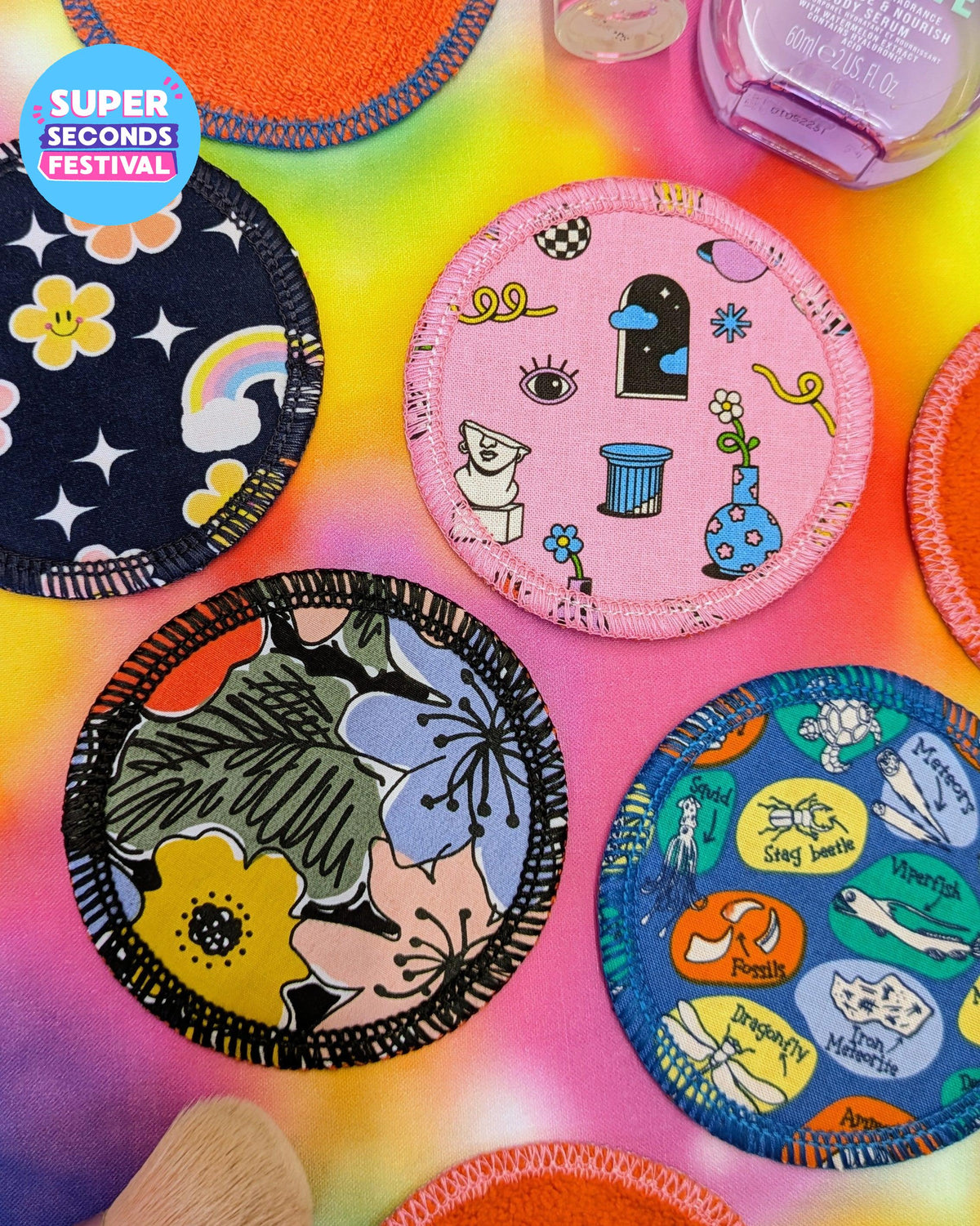 Individual Reusable Cotton Face Pads SUPER SECONDS SALE (MD)-Pin Clothing-pinclothing.co.uk