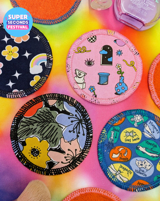 Individual Reusable Cotton Face Pads SUPER SECONDS SALE (MD)