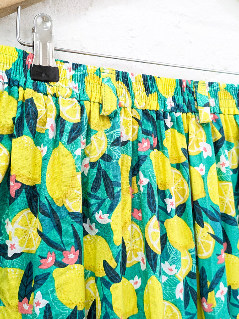 Lemons High Waisted Skirt SUPER SECONDS SALE (OOAK)-Pin Clothing-pinclothing.co.uk