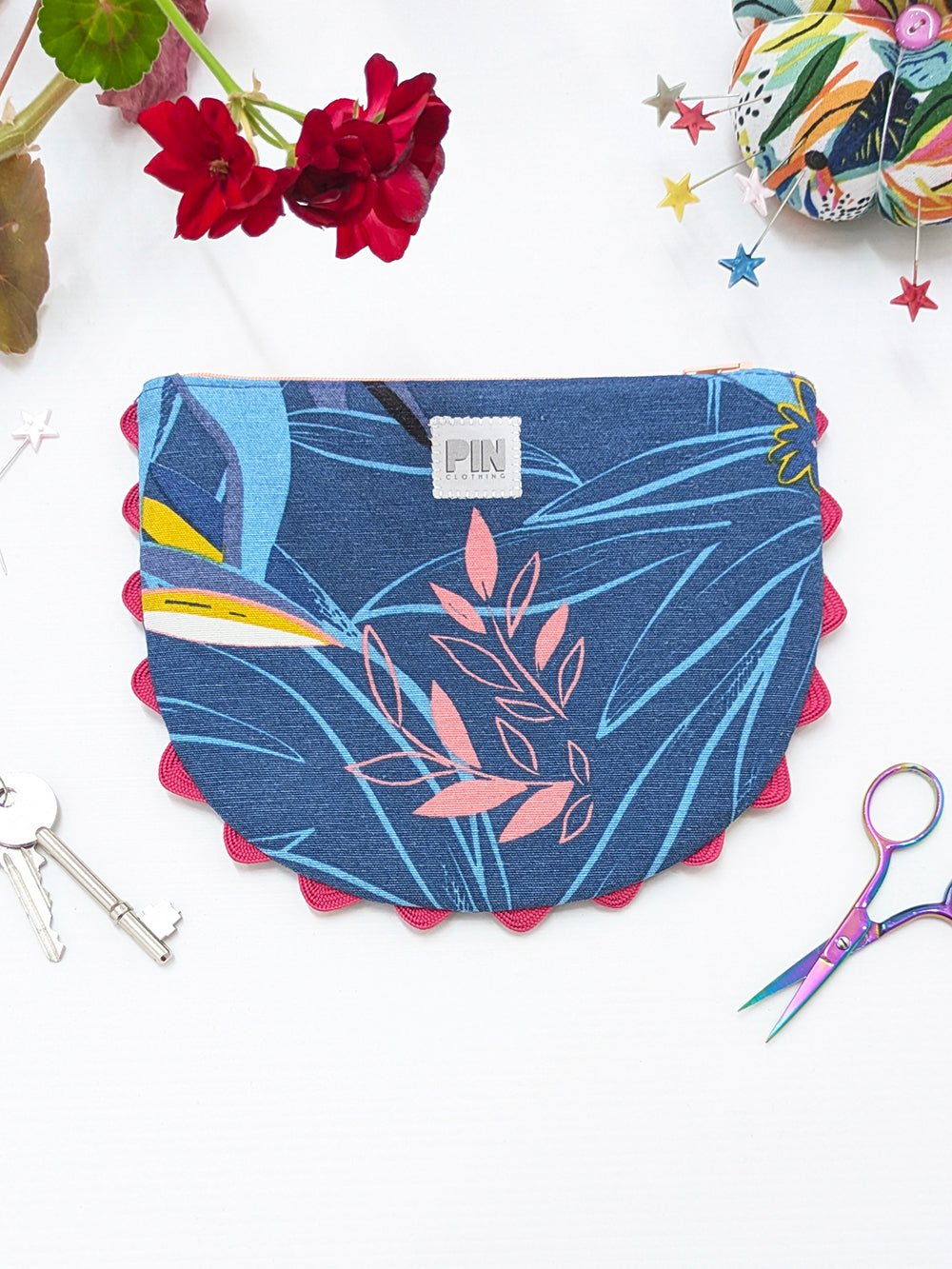 Lemur Zippered Pouch SUPER SECONDS SALE (OS)-Pin Clothing-pinclothing.co.uk