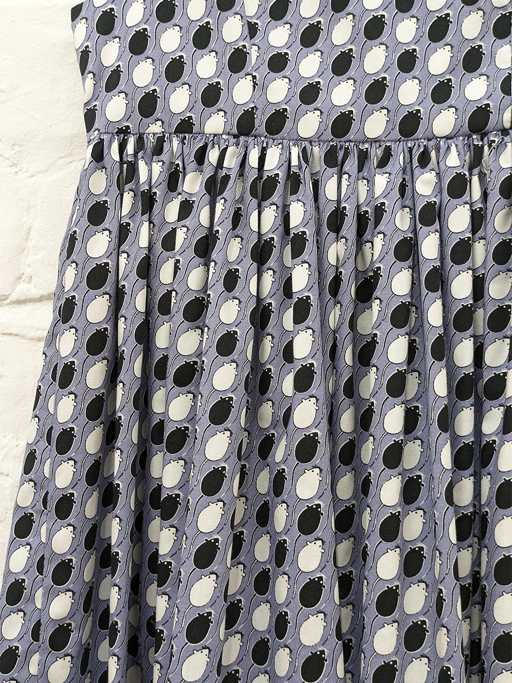 Mouse Print Children's Dress SUPER SECONDS SALE (OOAK)-Pin Clothing-pinclothing.co.uk