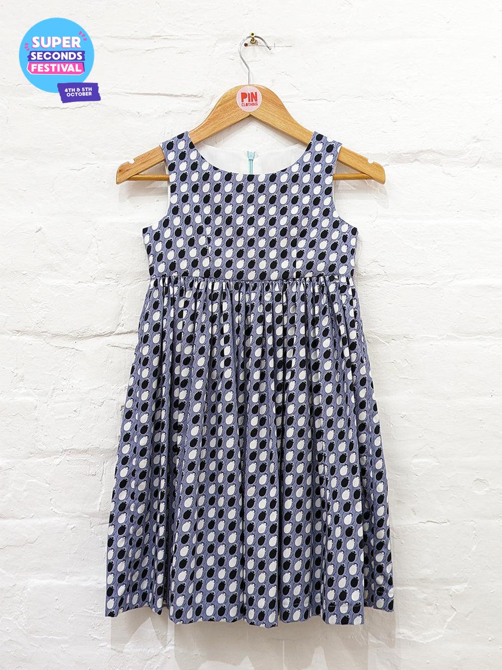 Mouse Print Children's Dress SUPER SECONDS SALE (OOAK)-Pin Clothing-Age 6 - 7-pinclothing.co.uk