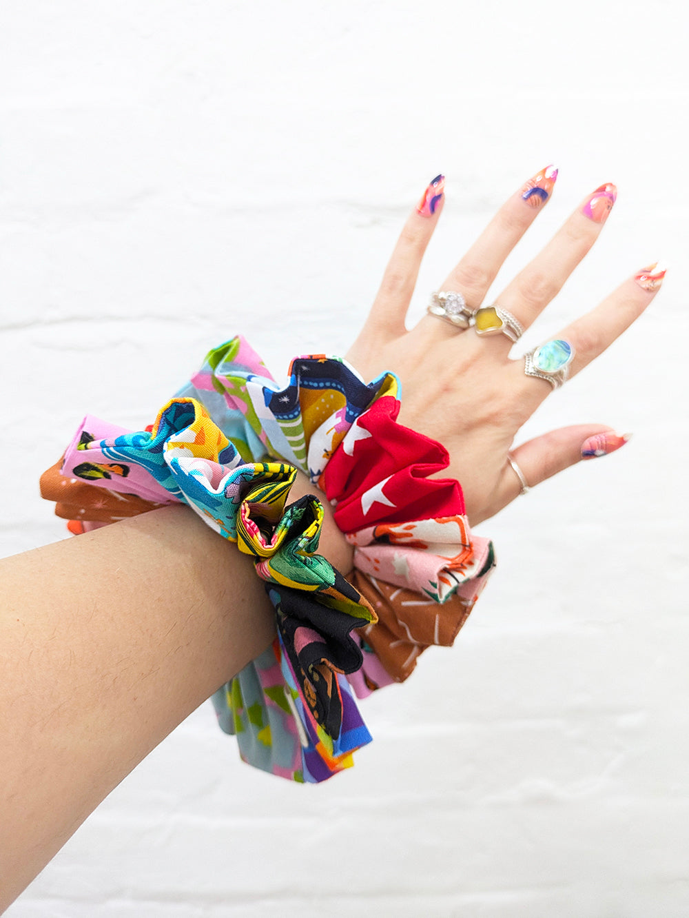 Patchwork Scrunchie SUPER SECONDS SALE (OOAK)-Pin Clothing-pinclothing.co.uk