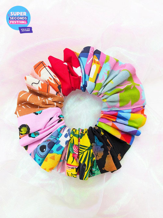 Patchwork Scrunchie SUPER SECONDS SALE (OOAK)-Pin Clothing-pinclothing.co.uk