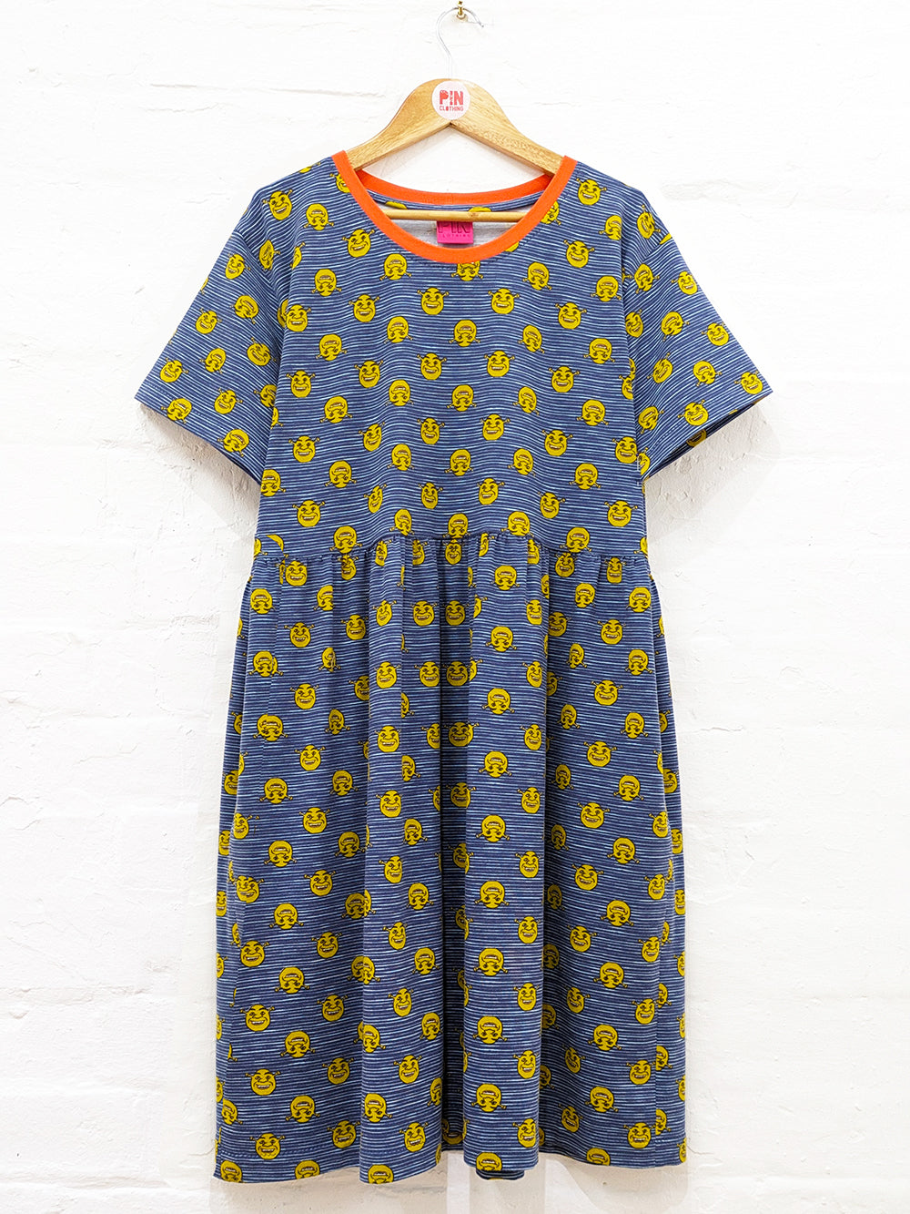 Shrek Stripe Smock Dress SUPER SECONDS SALE (OS)-Pin Clothing-pinclothing.co.uk