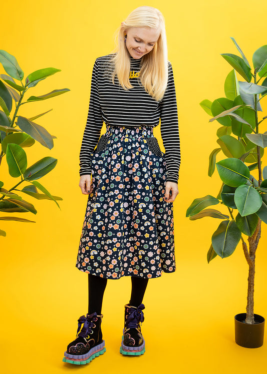 The Cosmic Garden Pocket Skirt-pinclothing.co.uk-pinclothing.co.uk