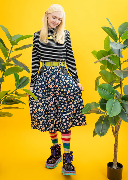 The Cosmic Garden Pocket Skirt-pinclothing.co.uk-pinclothing.co.uk