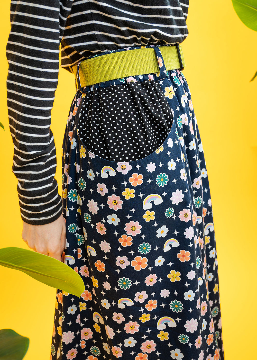 The Cosmic Garden Pocket Skirt-pinclothing.co.uk-pinclothing.co.uk