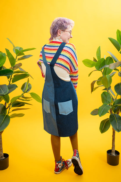 The Double Denim Pinafore Dress-pinclothing.co.uk-pinclothing.co.uk