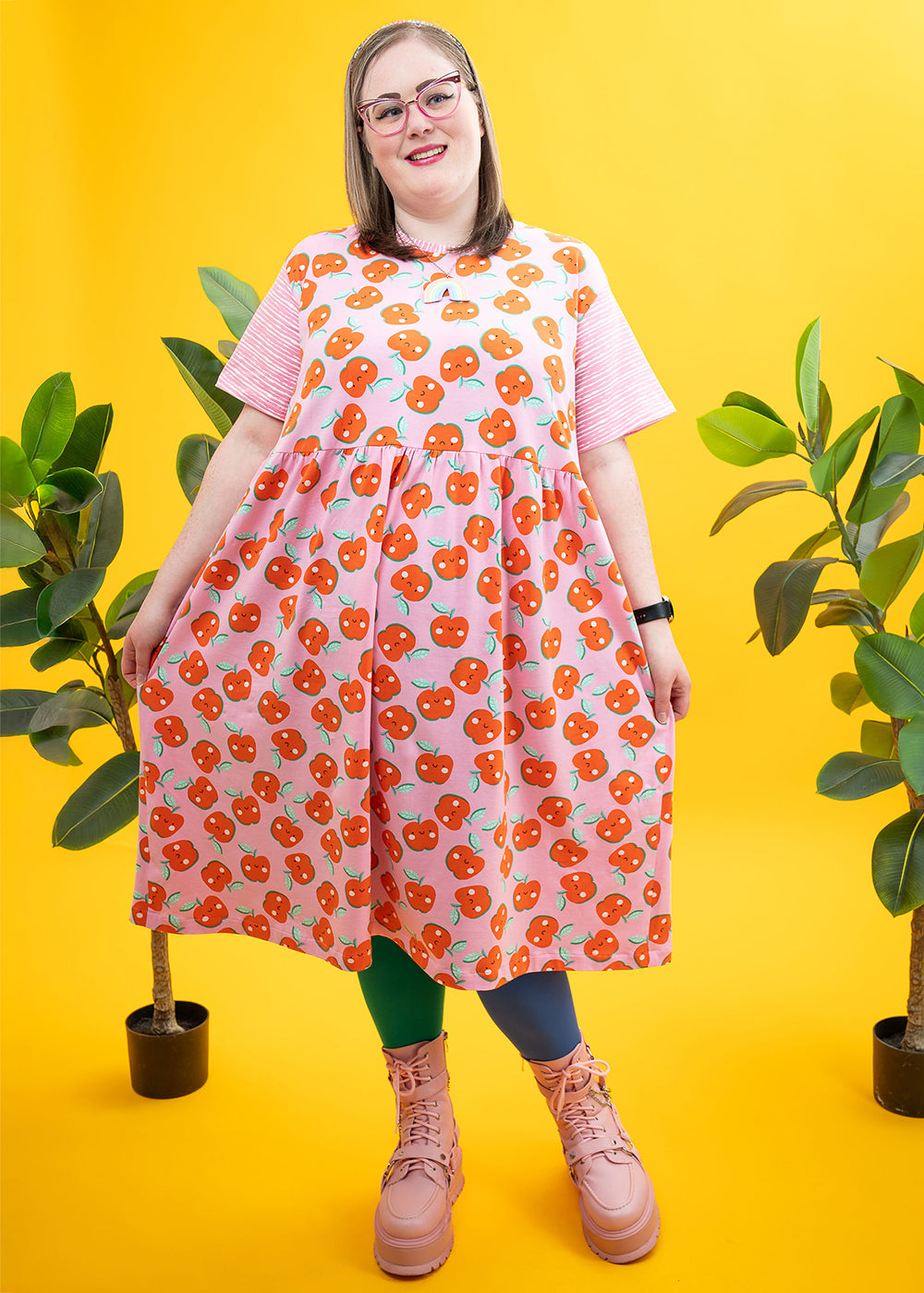The Happy Apple Smock Dress-pinclothing.co.uk-pinclothing.co.uk