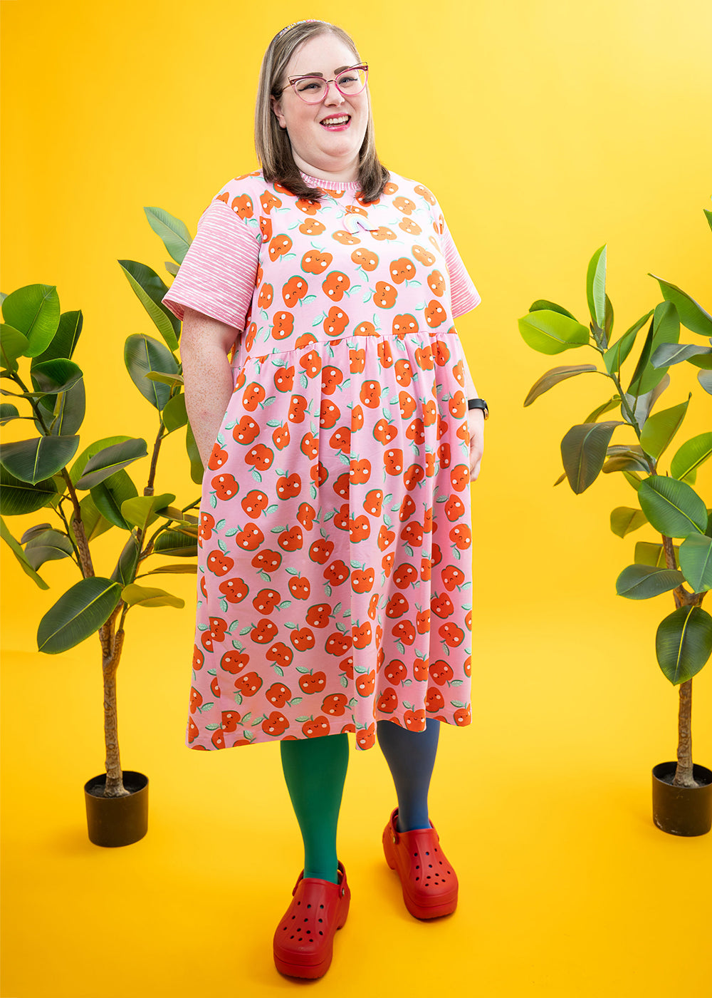 The Happy Apple Smock Dress-pinclothing.co.uk-pinclothing.co.uk
